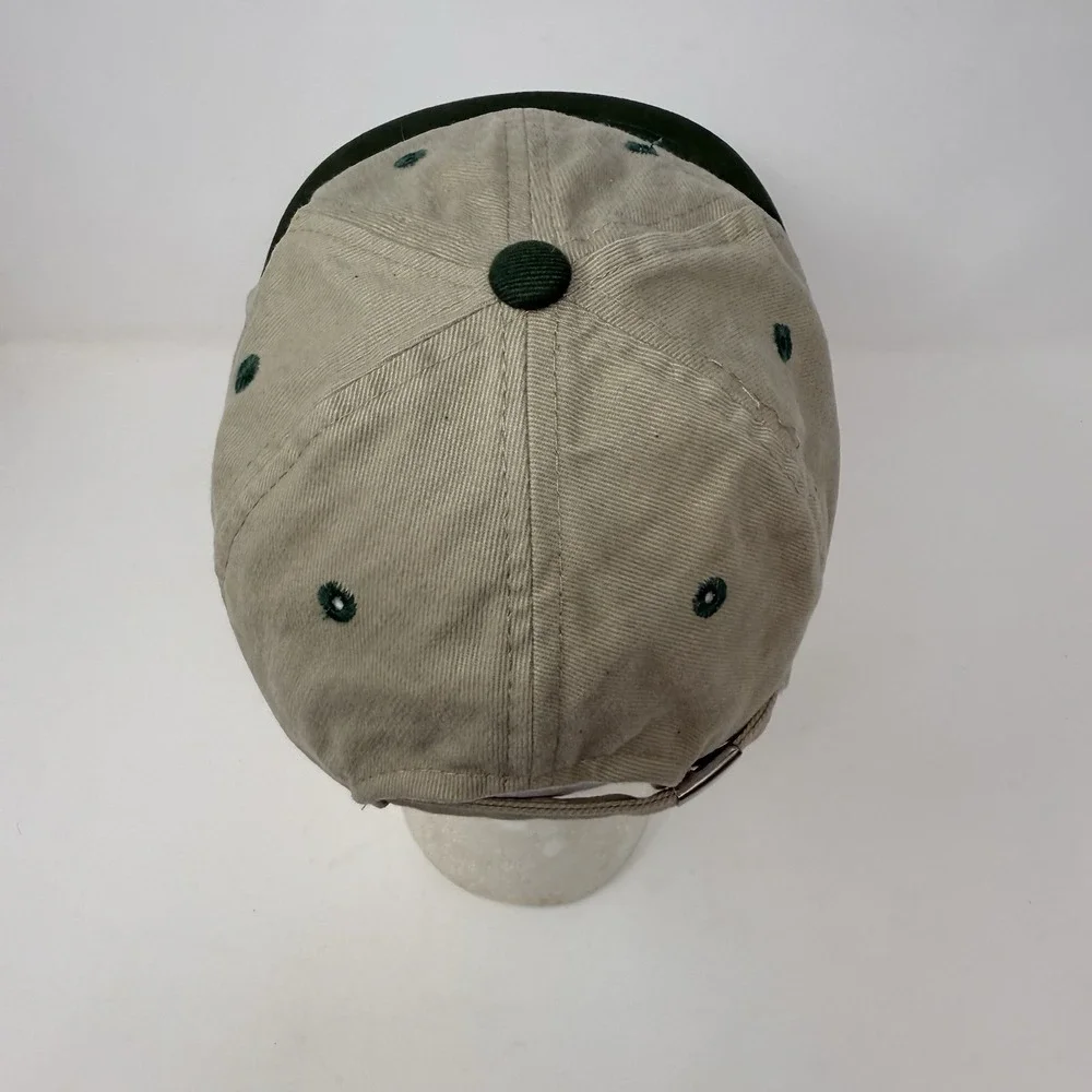 Vintage Sportsman Embroidered Trout Dad Hat Cap Strap Back‎ 100% Cotton Khaki